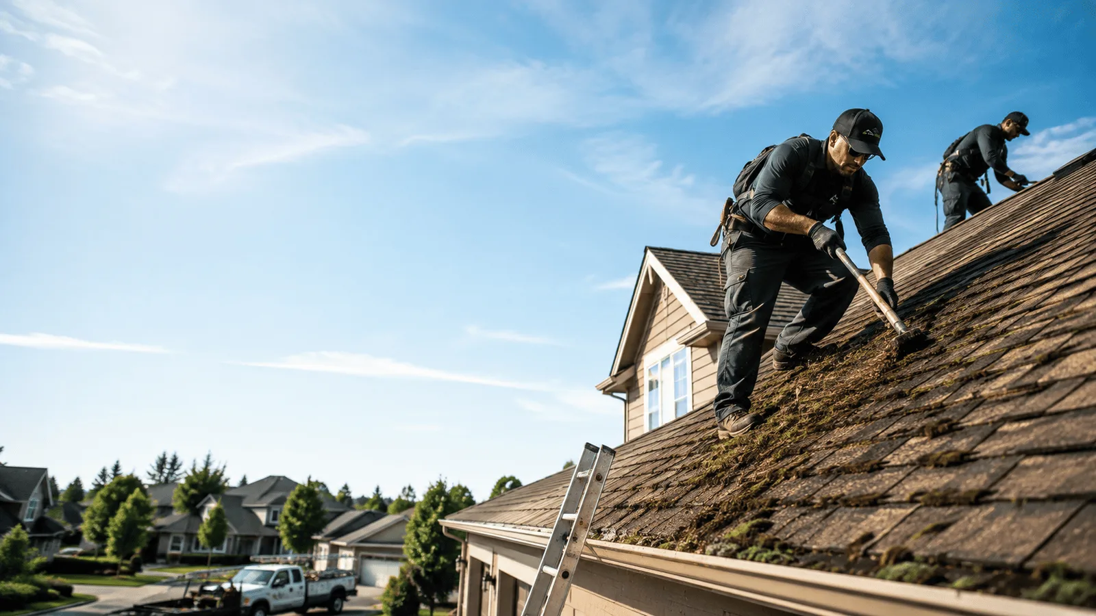 Roof Moss Removal in Struthers, OH near me